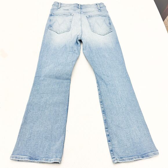 MOTHER Women's Straight Leg Jeans - Light Blue - Picture 3 of 9
